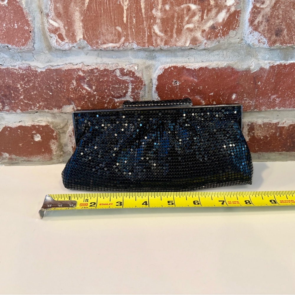 Elegant Black Sequin Clutch Evening Bag - Picture 3 of 4